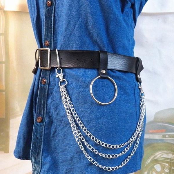 2020 new punk faux leather belt metal chain ring street dance decor waist strap beltuit, Black;brown
2020 new punk faux leather belt metal chain ring street dance decor waist strap beltuit, Black;brown