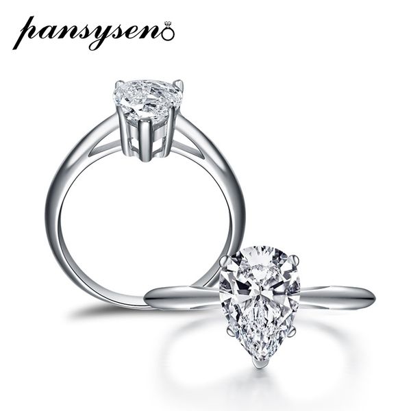 cluster rings pansysen pear shape 7x10mm diamond wedding engagement ring pure silver 925 jewelry couple for women men wholesale, Golden;silver
cluster rings pansysen pear shape 7x10mm diamond wedding engagement ring pure silver 925 jewelry couple for women men wholesale, Golden;silver