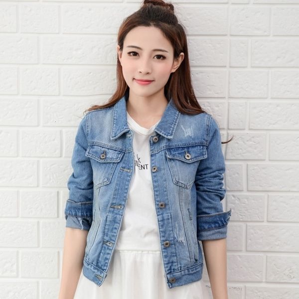 2019 spring autumn fashion women jeans jacket hand brush long sleeve stretch short denim jacket white pink coats 2xl xl, Black;brown
2019 spring autumn fashion women jeans jacket hand brush long sleeve stretch short denim jacket white pink coats 2xl xl, Black;brown