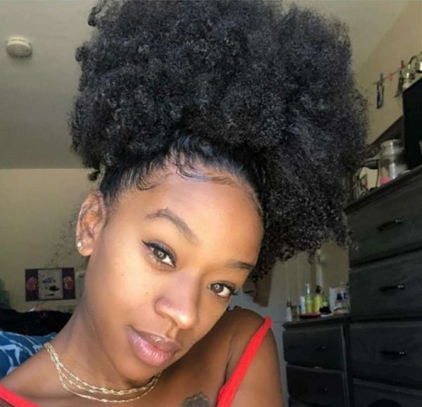 african american natural brown afro puff kinky curly clip in afro kinky curly puff drawstring ponytail hair extensions 120g, Black
african american natural brown afro puff kinky curly clip in afro kinky curly puff drawstring ponytail hair extensions 120g, Black