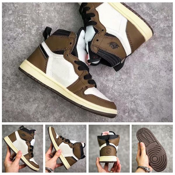 2019 kids 1 og ts sp basketball shoes big designer sneakers boys girls trainers travis scotts x 1s cactus jack sports des chaussures, White;red
2019 kids 1 og ts sp basketball shoes big designer sneakers boys girls trainers travis scotts x 1s cactus jack sports des chaussures, White;red
