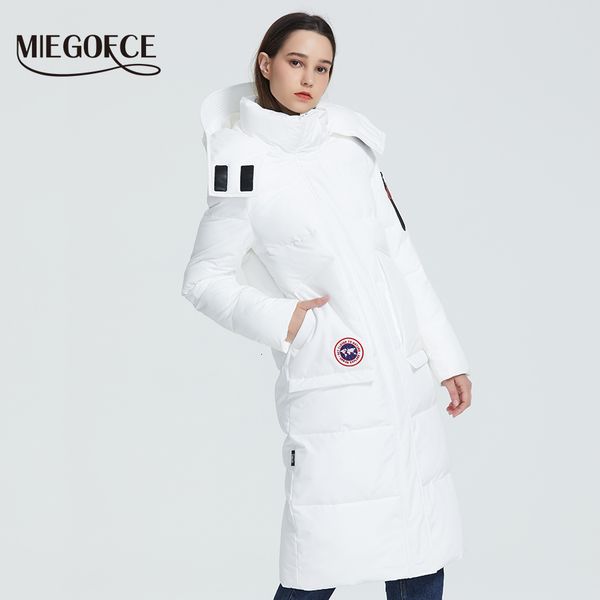 miegofce 2019 new winter coat women's parka loose cut length below knee jacket with pockets casual style resistant collar hooded y19092, Black;white
miegofce 2019 new winter coat women's parka loose cut length below knee jacket with pockets casual style resistant collar hooded y19092, Black;white