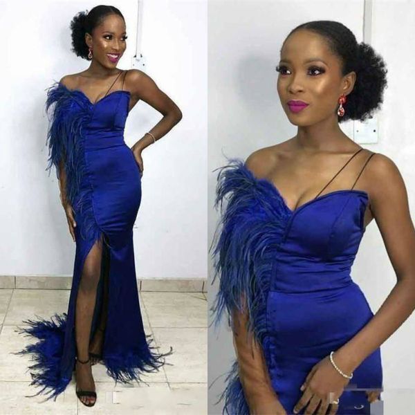 royal blue african prom dresses sweetheart feathers elegant evening dresses with side split formal party gowns vestido de fiesta, Black
royal blue african prom dresses sweetheart feathers elegant evening dresses with side split formal party gowns vestido de fiesta, Black