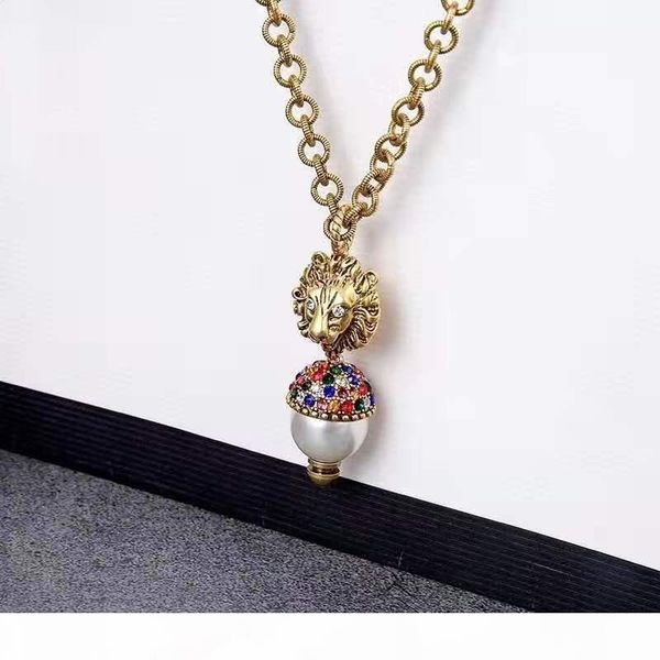 european and american custom lion head designer necklace antique lion head pearly diamond designer jewelry, Silver
european and american custom lion head designer necklace antique lion head pearly diamond designer jewelry, Silver