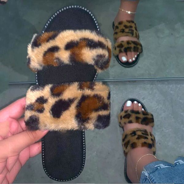 ladies summer slippers sandals fashion new leopard print slides shoes women's home furry plush slippers wholesale, Black
ladies summer slippers sandals fashion new leopard print slides shoes women's home furry plush slippers wholesale, Black