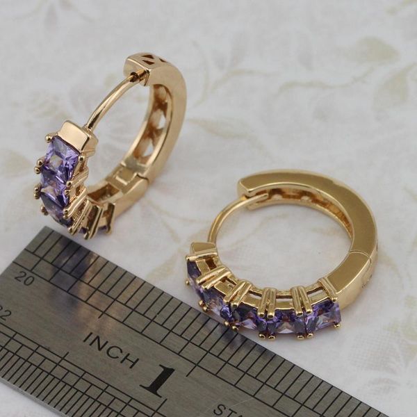fashion-grace nice purple cz multi gems hoop earrings yellow golden plated jewelry gift for women eb540c, Golden;silver
fashion-grace nice purple cz multi gems hoop earrings yellow golden plated jewelry gift for women eb540c, Golden;silver