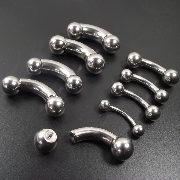 1 piece big size stainless steel straight barbell rings curved banana eyebrow tragus ear piercing pa nipple rings bar lips, Slivery;golden
1 piece big size stainless steel straight barbell rings curved banana eyebrow tragus ear piercing pa nipple rings bar lips, Slivery;golden