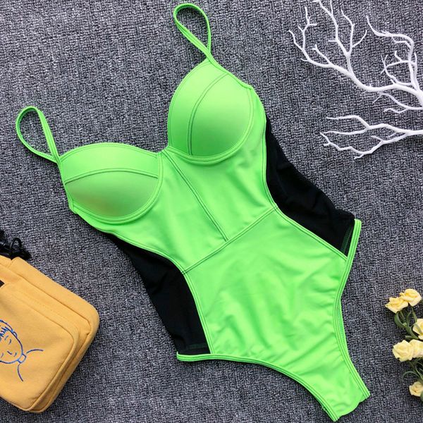neon mesh swimsuit one piece swimwear women high cut monokini female see through bathing suit with bra cup bathers bodysuit, White;black
neon mesh swimsuit one piece swimwear women high cut monokini female see through bathing suit with bra cup bathers bodysuit, White;black