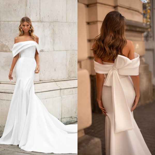 milla nova wedding dresses 2020 strapless lace satin bridal gowns backless sweep train mermaid wedding dress robes de mariée, White
milla nova wedding dresses 2020 strapless lace satin bridal gowns backless sweep train mermaid wedding dress robes de mariée, White