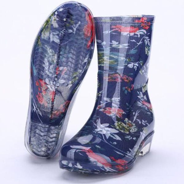 new design girl's rain boots waterproof shoes woman rain woman water rubber midcalf boots spring botas, Black
new design girl's rain boots waterproof shoes woman rain woman water rubber midcalf boots spring botas, Black