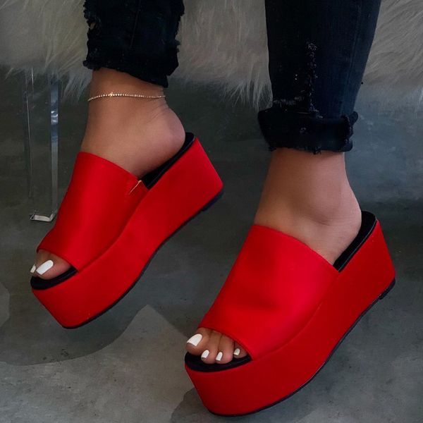 women wedges slippers summer slippers casual platform slides ladies peep toe outdoor beach thick bottom 2020 fashion, Black
women wedges slippers summer slippers casual platform slides ladies peep toe outdoor beach thick bottom 2020 fashion, Black