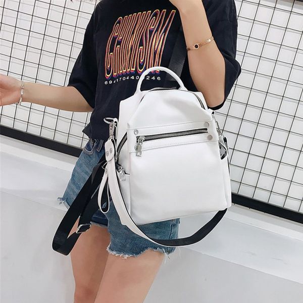 fashion women soft leather small backpack designers multifunction solid school bags for teenage girls mochila feminina sac
fashion women soft leather small backpack designers multifunction solid school bags for teenage girls mochila feminina sac