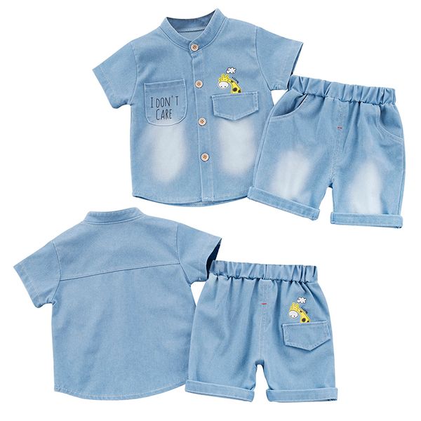 2020 summer baby boys short sleeve cartoon print denim t-shirt+denim shorts outfits sets, White
2020 summer baby boys short sleeve cartoon print denim t-shirt+denim shorts outfits sets, White