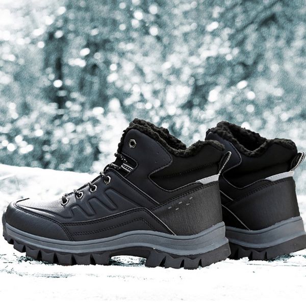 men snow boots hiking shoes fleece lined casual ankle shoes winter warm walking booties b2cshop
men snow boots hiking shoes fleece lined casual ankle shoes winter warm walking booties b2cshop