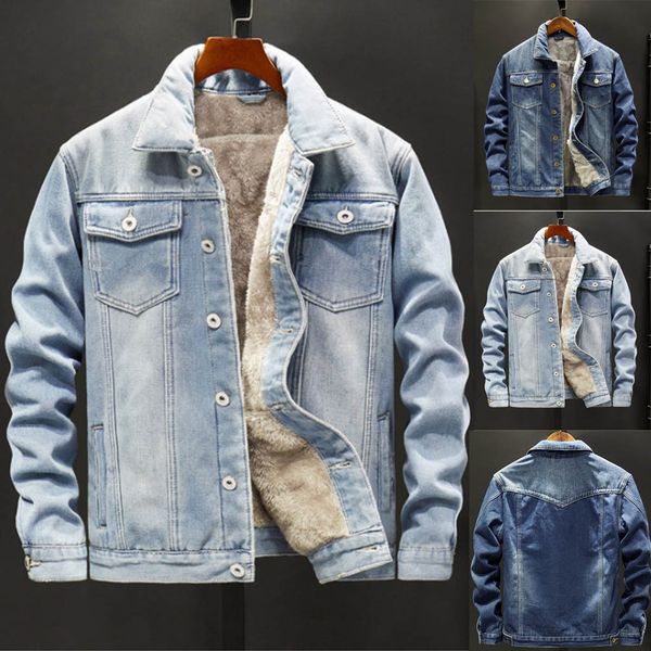 men jacket and coat trendy warm fleece denim jacket 2019 winter fashion mens jean outwear male cowboy dropshipping, Black;brown
men jacket and coat trendy warm fleece denim jacket 2019 winter fashion mens jean outwear male cowboy dropshipping, Black;brown