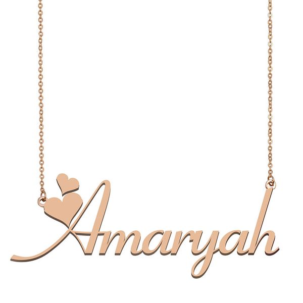amaryah name necklace pendant for women girlfriend gifts custom nameplate children friends jewelry 18k gold plated stainless steel, Silver
amaryah name necklace pendant for women girlfriend gifts custom nameplate children friends jewelry 18k gold plated stainless steel, Silver