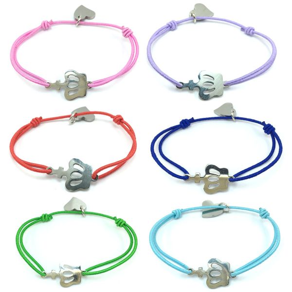 fashion bracelet crown stainless steel charm adjustable cord bracelet heart pendant elastic string bracelet for men women, Golden;silver
fashion bracelet crown stainless steel charm adjustable cord bracelet heart pendant elastic string bracelet for men women, Golden;silver