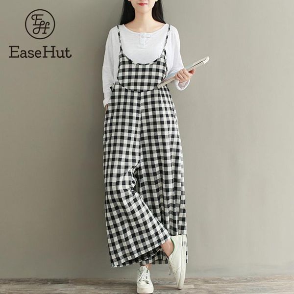easehut plus size 3xl rompers women check plaid 2019 jumpsuits overalls vintage strappy casual loose harem pants long trousers y19060501, Black;gray
easehut plus size 3xl rompers women check plaid 2019 jumpsuits overalls vintage strappy casual loose harem pants long trousers y19060501, Black;gray