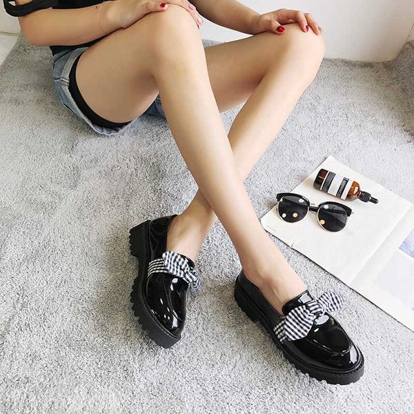 2019 new oxfords women flats platform shoes woman bow knot pearl leather slip on round toe heels brogues creepers ladies loafers, Black
2019 new oxfords women flats platform shoes woman bow knot pearl leather slip on round toe heels brogues creepers ladies loafers, Black