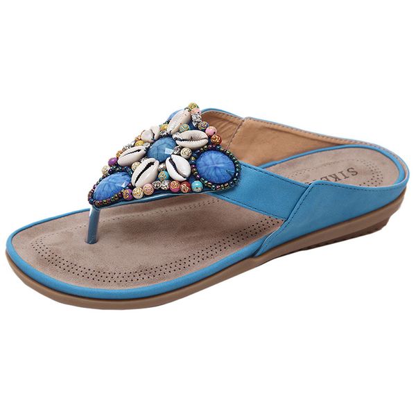 summer nice flat shoes bead bohemia heel beach female flip flops women leisure slippers peep-toe outdoor shoes, Black
summer nice flat shoes bead bohemia heel beach female flip flops women leisure slippers peep-toe outdoor shoes, Black