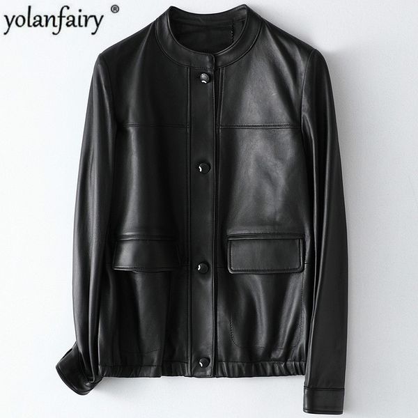 genuine leather 100% sheepskin coat female spring autumn real leather jacket women korean clothes bomber jacket hq20-zgy205a kj, Black
genuine leather 100% sheepskin coat female spring autumn real leather jacket women korean clothes bomber jacket hq20-zgy205a kj, Black
