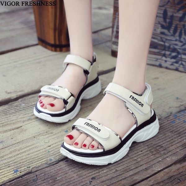 vigor freshness shoes summer women sandals platform woman sneakers white sandals flat female causual shoes lady wy587, Black
vigor freshness shoes summer women sandals platform woman sneakers white sandals flat female causual shoes lady wy587, Black