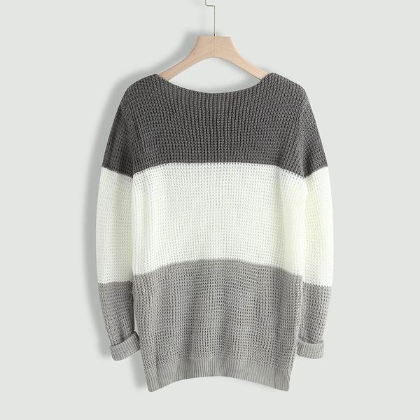 pullover sweater women winter clothes sweater women fashion patchwork knitted jumper soft warm female casaco femme, White;black
pullover sweater women winter clothes sweater women fashion patchwork knitted jumper soft warm female casaco femme, White;black