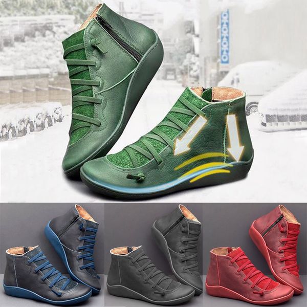 women's pu leather ankle boots women autumn winter cross strappy vintage women punk boots flat ladies shoes woman botas mujer, Black
women's pu leather ankle boots women autumn winter cross strappy vintage women punk boots flat ladies shoes woman botas mujer, Black