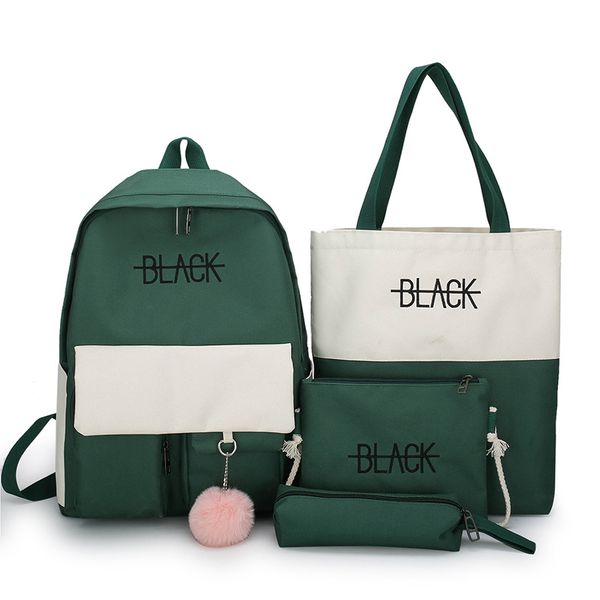 2020 4pcs/set canvas school bags for teenager girls student women school backpacks female travel book bags rucksack
2020 4pcs/set canvas school bags for teenager girls student women school backpacks female travel book bags rucksack