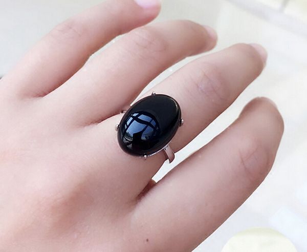 natural black onyx ring opening all-match ring contracted south korea personality girlfriend e finger, Slivery;golden
natural black onyx ring opening all-match ring contracted south korea personality girlfriend e finger, Slivery;golden
