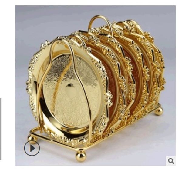 2020 6 sets of alloy high-grade home decoration parts coffee coaster cup plate, tea cup pad, zinc alloy plates diameter 10.5cm
2020 6 sets of alloy high-grade home decoration parts coffee coaster cup plate, tea cup pad, zinc alloy plates diameter 10.5cm