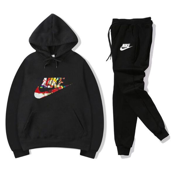 nk mens tracksuit fashion designers hoodies+pants 2 piece sets solid color outfit suits 2019 tracksuits for mens b02, Gray
nk mens tracksuit fashion designers hoodies+pants 2 piece sets solid color outfit suits 2019 tracksuits for mens b02, Gray