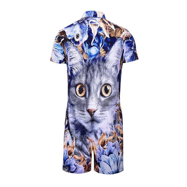 cat 3d designer suits for men clothing sets one piece shirts shorts 2pcs clothing sets short sleeved, Gray
cat 3d designer suits for men clothing sets one piece shirts shorts 2pcs clothing sets short sleeved, Gray