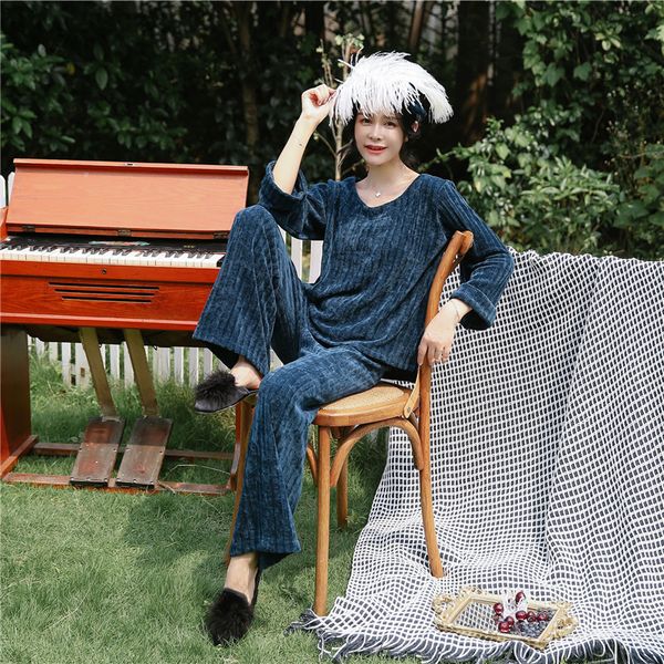 winter pajamas sets 2 pieces knit long sleeve pants elastic warm thick casual homewear nightwear sleepwear for women solid color, Black;red
winter pajamas sets 2 pieces knit long sleeve pants elastic warm thick casual homewear nightwear sleepwear for women solid color, Black;red