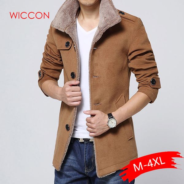 men long wool pocket coat warm windproof jackets coats slim fit windbreaker trench coat men plus size, Tan;black
men long wool pocket coat warm windproof jackets coats slim fit windbreaker trench coat men plus size, Tan;black