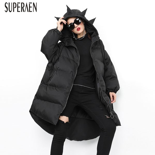 superaen europe 2019 winter new zipper warm parkas coat women hooded cotton wild parkas coat female pluz size women clothing, Black
superaen europe 2019 winter new zipper warm parkas coat women hooded cotton wild parkas coat female pluz size women clothing, Black