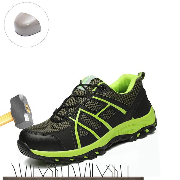 2019 new men's steel nose safety work shoes anti-smashing anti-puncture comfortable breathable outdoor sports work boots 35-45, Black
2019 new men's steel nose safety work shoes anti-smashing anti-puncture comfortable breathable outdoor sports work boots 35-45, Black