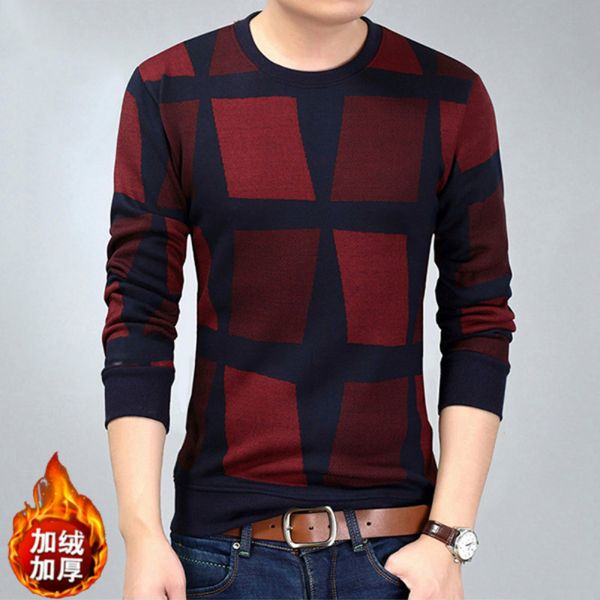2019 winter long sleeve plus velvet thickening head men's knit sweater men's fashion printing warm casual plus velvet sweater, White;black
2019 winter long sleeve plus velvet thickening head men's knit sweater men's fashion printing warm casual plus velvet sweater, White;black