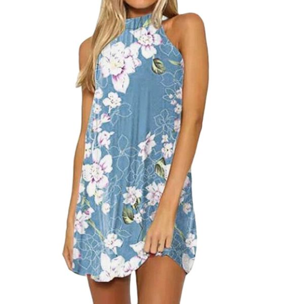 2019 womens dress summer sleeveless floral print boho beach party dresses ladies halter neck short mini dress vestidos #059, Black;gray
2019 womens dress summer sleeveless floral print boho beach party dresses ladies halter neck short mini dress vestidos #059, Black;gray