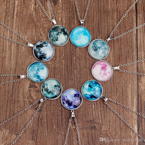 glow in the dark full glowing moon necklace space picture pendant galaxy glass dome solar system pendant necklace, Silver
glow in the dark full glowing moon necklace space picture pendant galaxy glass dome solar system pendant necklace, Silver
