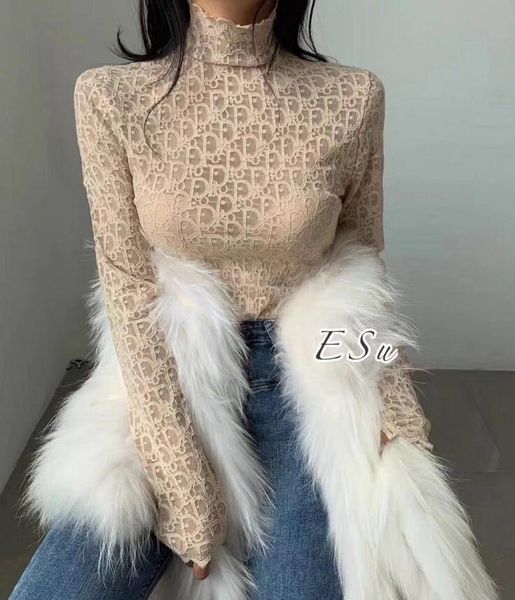 2020the latest design lace long-sleeved t-shirt women web celebrity with a high collar temperament lace slim inner long-sleeved, White
2020the latest design lace long-sleeved t-shirt women web celebrity with a high collar temperament lace slim inner long-sleeved, White