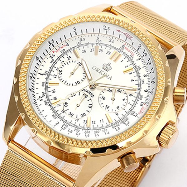 new brand orkina watch gold watches men's quartz watches men stainless steel men's zegarek meski montre homme, Slivery;brown
new brand orkina watch gold watches men's quartz watches men stainless steel men's zegarek meski montre homme, Slivery;brown