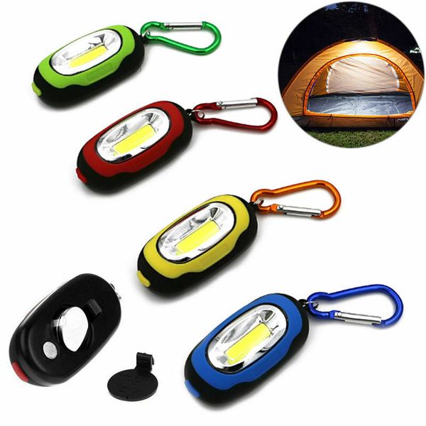 2019 New Design Mini Cob Led Flashlight Portable Keychain Flashlight Outdoors Camping Hiking Light Tool Waterproof