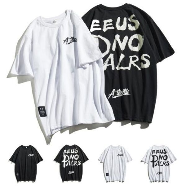 2019 Mens Womens Fashion Tshirt Short Sleeve Round Neck Summer Letter Printed Tshirt Black and White Size S-2XL
2019 Mens Womens Fashion Tshirt Short Sleeve Round Neck Summer Letter Printed Tshirt Black and White Size S-2XL
