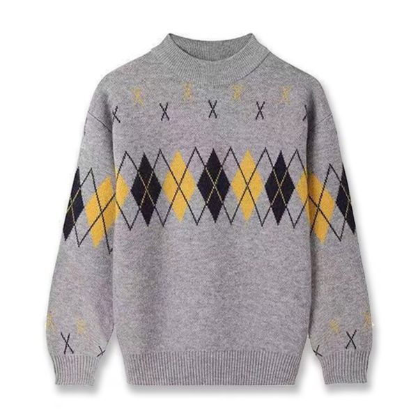 winter cashmere sweater for kids rhombic pullover sweater warm children cardigan boys wool jumper 110-180cm, Blue
winter cashmere sweater for kids rhombic pullover sweater warm children cardigan boys wool jumper 110-180cm, Blue