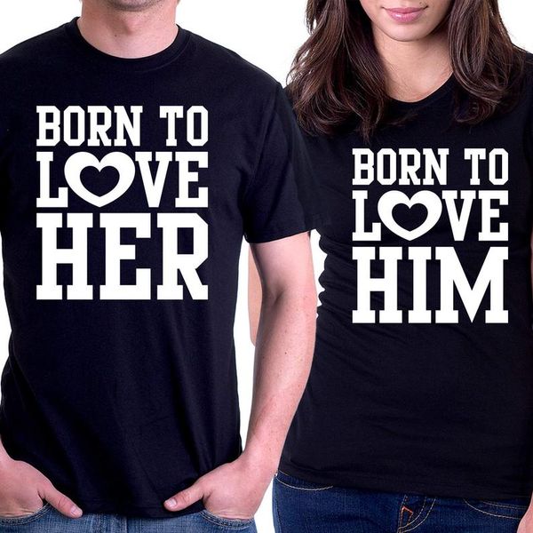 couple tshirt born to love her born to love him matching couples gift set gift for wife for husband - boyfriend couple, White;black
couple tshirt born to love her born to love him matching couples gift set gift for wife for husband - boyfriend couple, White;black