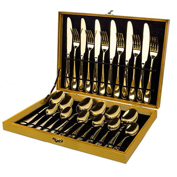 24-piece gold flatware silverware set 18/10 heavy duty stainless steel flatware service for 6 - include knife fork spoon coffee spoon
24-piece gold flatware silverware set 18/10 heavy duty stainless steel flatware service for 6 - include knife fork spoon coffee spoon