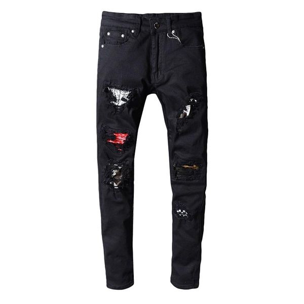 новый стиль brand new мужские джинсы проблемные рваные джинсы байкер slim fit мотоцикл байкер denim jeans модельер брюки 2375, Blue
новый стиль brand new мужские джинсы проблемные рваные джинсы байкер slim fit мотоцикл байкер denim jeans модельер брюки 2375, Blue