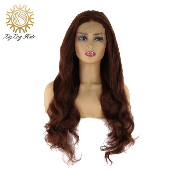 zigzag dark brown wavy wig synthetic lace front wig glueless heat resistant fiber hair cosplay for african american women, Black
zigzag dark brown wavy wig synthetic lace front wig glueless heat resistant fiber hair cosplay for african american women, Black