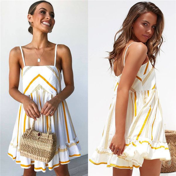 women lady summer sleeveless boho dress club party evening beach short mini dress women girl clothes sundress, Black;gray
women lady summer sleeveless boho dress club party evening beach short mini dress women girl clothes sundress, Black;gray